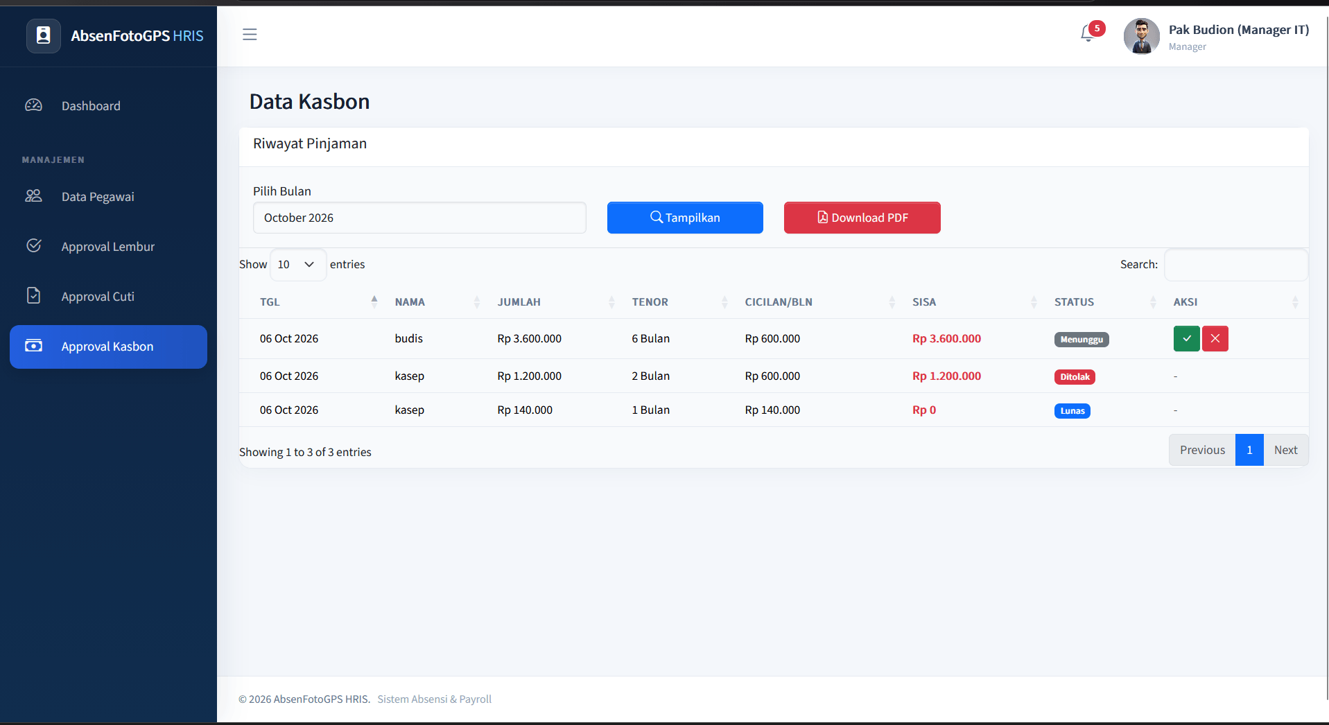 Source Code Aplikasi Absensi Online Face Recognition + GPS | Selfie, Lembur & Gaji | Aplikasi HRIS | Aplikasi Absensi Pengenalan Wajah